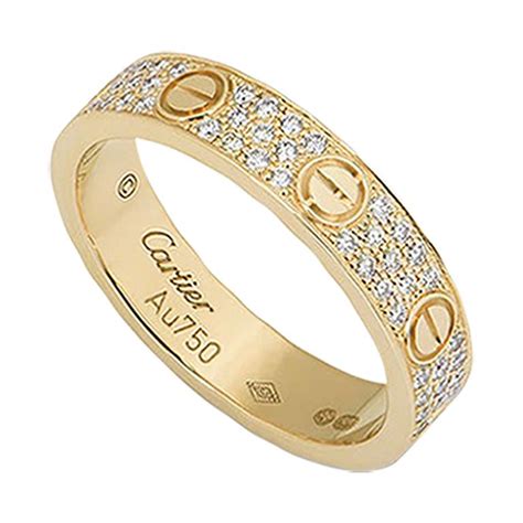 cartier love gold ring|cartier love interlocking ring.